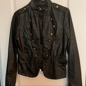 Black Jacket with Bronze Embelishments